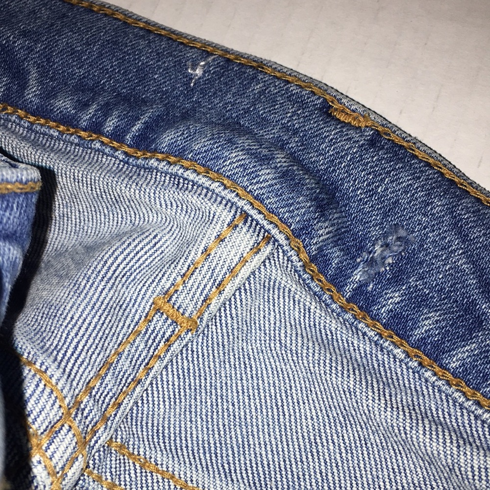 The Slim Boyfriend In Valley Blue Distressed Denim Jeans - Picture 8 of 8